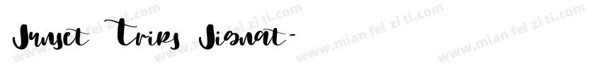 Sunset Trips Signat字体转换